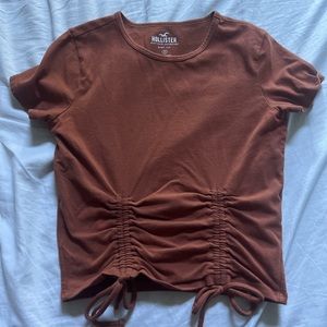 Rustic brown hollister baby tee